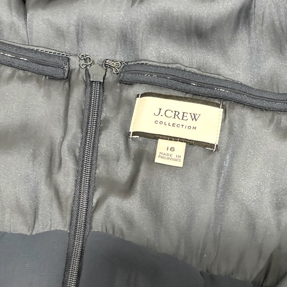 J.Crew Halter cutout dress in featherweight Satin Sz 16 NWOT - Picture 4 of 6